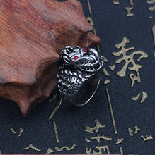 Load image into Gallery viewer, Gothic Punk Ring Men Retro Dragon Rabbit Snake Tiger Wolf Rings Skeleton Devil Evil Eye Pentagram Animal Male Ring Jewelry Anel - Jewels of Artemis