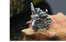 Load image into Gallery viewer, Gothic Punk Ring Men Retro Dragon Rabbit Snake Tiger Wolf Rings Skeleton Devil Evil Eye Pentagram Animal Male Ring Jewelry Anel - Jewels of Artemis
