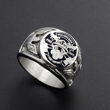 Load image into Gallery viewer, USA Military Ring United States MARINE CORPS US ARMY Men - Jewels of Artemis