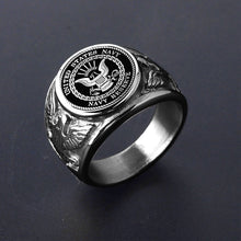 Load image into Gallery viewer, USA Military Ring United States MARINE CORPS US ARMY Men - Jewels of Artemis