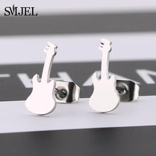 Load image into Gallery viewer, Rock Gold Guitar Earrings Stainless Steel Earrings - Jewels of Artemis