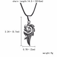 Load image into Gallery viewer, Punk Dragon Flame Titanium Stainless Steel Cool leather chain Pendant Necklace - Jewels of Artemis