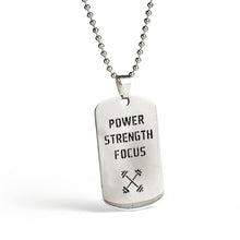 Load image into Gallery viewer, Stainless Steel Pendant  Dog Tags Army Nameplate - Jewels of Artemis