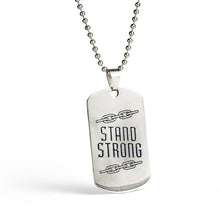 Load image into Gallery viewer, Stainless Steel Pendant  Dog Tags Army Nameplate - Jewels of Artemis