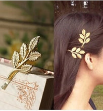Load image into Gallery viewer, Hair Accessories Olive Branches Leaves Beautiful Bride Hairpin Side Folder - Jewels of Artemis
