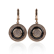 Load image into Gallery viewer, Rose Gold Round Earrings - Jewels of Artemis