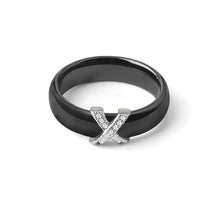 Load image into Gallery viewer, X Cross Ceramic Rings - Jewels of Artemis