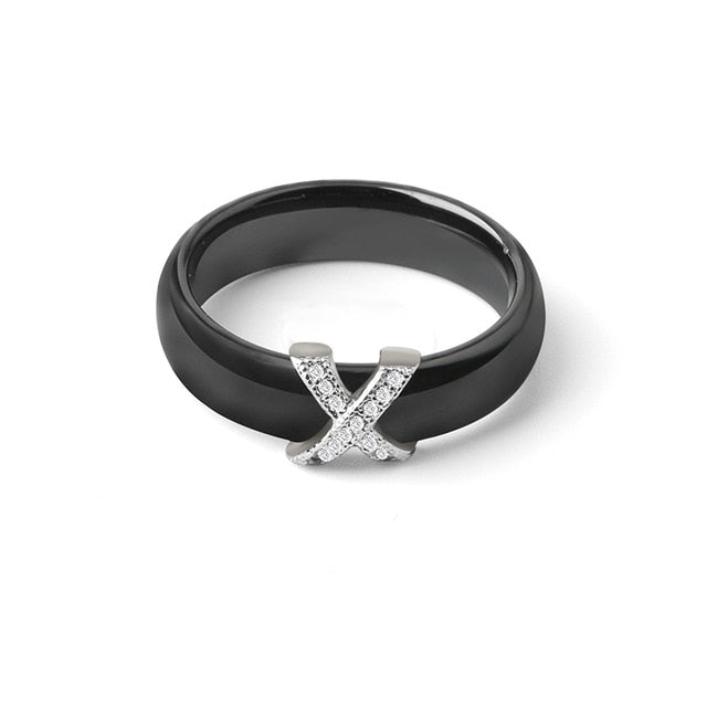 X Cross Ceramic Rings - Jewels of Artemis