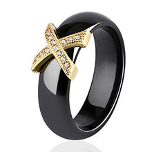 Load image into Gallery viewer, X Cross Ceramic Rings - Jewels of Artemis
