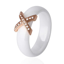 Load image into Gallery viewer, X Cross Ceramic Rings - Jewels of Artemis