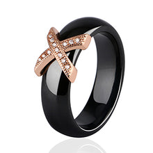 Load image into Gallery viewer, X Cross Ceramic Rings - Jewels of Artemis