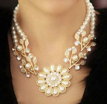 Load image into Gallery viewer, Chunky luxury bubble pearl pendant gold choker Necklace - Jewels of Artemis