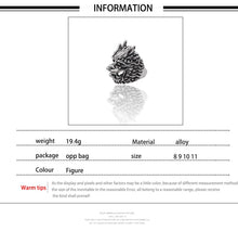 Load image into Gallery viewer, Gothic Punk Ring Men Retro Dragon Rabbit Snake Tiger Wolf Rings Skeleton Devil Evil Eye Pentagram Animal Male Ring Jewelry Anel - Jewels of Artemis