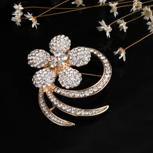 Load image into Gallery viewer, Gold Silver Comb Scissors Corsage Brooch Pins - Jewels of Artemis