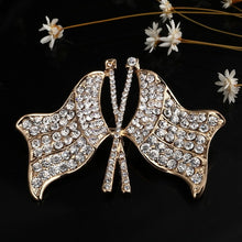 Load image into Gallery viewer, Gold Silver Comb Scissors Corsage Brooch Pins - Jewels of Artemis