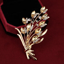 Load image into Gallery viewer, Gold Silver Comb Scissors Corsage Brooch Pins - Jewels of Artemis
