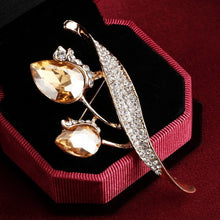 Load image into Gallery viewer, Gold Silver Comb Scissors Corsage Brooch Pins - Jewels of Artemis