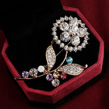 Load image into Gallery viewer, Gold Silver Comb Scissors Corsage Brooch Pins - Jewels of Artemis