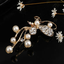 Load image into Gallery viewer, Gold Silver Comb Scissors Corsage Brooch Pins - Jewels of Artemis