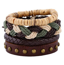 Load image into Gallery viewer, Vintage Wave Multilayer Leather Bracelet - Jewels of Artemis