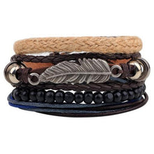 Load image into Gallery viewer, Vintage Wave Multilayer Leather Bracelet - Jewels of Artemis