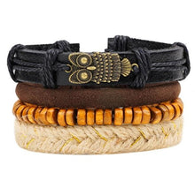 Load image into Gallery viewer, Vintage Wave Multilayer Leather Bracelet - Jewels of Artemis