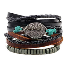 Load image into Gallery viewer, Vintage Wave Multilayer Leather Bracelet - Jewels of Artemis