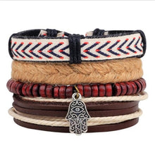 Load image into Gallery viewer, Vintage Wave Multilayer Leather Bracelet - Jewels of Artemis