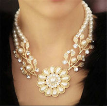 Load image into Gallery viewer, Choker Necklace Multilayer Big Imitation Pearl Necklace - Jewels of Artemis