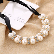 Load image into Gallery viewer, Choker Necklace Multilayer Big Imitation Pearl Necklace - Jewels of Artemis