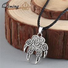 Load image into Gallery viewer, Viking Valknut Pendant Necklace Round Pagan Religious - Jewels of Artemis