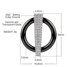 Load image into Gallery viewer, Rhinestone Ceramic Rings and Earrings Set - Jewels of Artemis