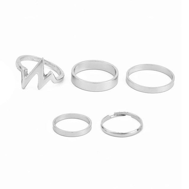 ECG women's ring 5 piece set ring - Jewels of Artemis