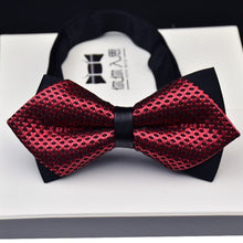 Load image into Gallery viewer, Adjustable Luxury Men&#39;s Bow tie Arrow 2 Layers Plaids Striped Floral Bowtie Tuxedo Neckties - Jewels of Artemis