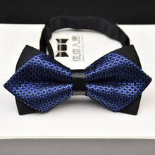 Load image into Gallery viewer, Adjustable Luxury Men&#39;s Bow tie Arrow 2 Layers Plaids Striped Floral Bowtie Tuxedo Neckties - Jewels of Artemis