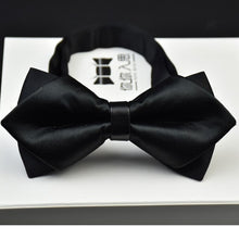 Load image into Gallery viewer, Adjustable Luxury Men&#39;s Bow tie Arrow 2 Layers Plaids Striped Floral Bowtie Tuxedo Neckties - Jewels of Artemis