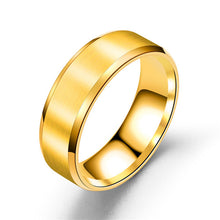 Load image into Gallery viewer, Titanium Steel finger ring Gold/Black/Silver - Jewels of Artemis