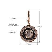 Load image into Gallery viewer, Rose Gold Round Earrings - Jewels of Artemis