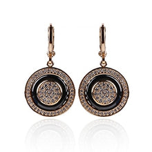 Load image into Gallery viewer, Rose Gold Round Earrings - Jewels of Artemis