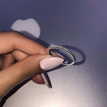 Load image into Gallery viewer, Hot couple ring women single row drill ring rose gold - Jewels of Artemis