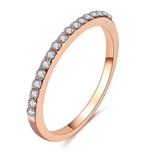 Load image into Gallery viewer, Hot couple ring women single row drill ring rose gold - Jewels of Artemis