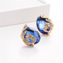 Load image into Gallery viewer, Austrian Crystal Jewelry Set Rose Gold Color peacock Style Pendant/Earrings/Ring Sets - Jewels of Artemis