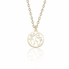Load image into Gallery viewer, Map of Africa Necklaces Pendants Gold Silver Globe World Map - Jewels of Artemis