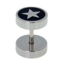Load image into Gallery viewer, Gothic Jewelry Stainless Steel Plain Men&#39;s Ear Studs Barbell Earrings - Jewels of Artemis
