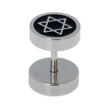 Load image into Gallery viewer, Gothic Jewelry Stainless Steel Plain Men&#39;s Ear Studs Barbell Earrings - Jewels of Artemis