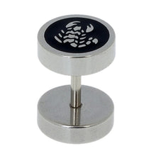 Load image into Gallery viewer, Gothic Jewelry Stainless Steel Plain Men&#39;s Ear Studs Barbell Earrings - Jewels of Artemis