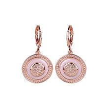 Load image into Gallery viewer, Rose Gold Round Earrings - Jewels of Artemis
