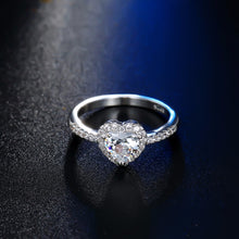 Load image into Gallery viewer, Crystal Heart Shaped Ring - Jewels of Artemis