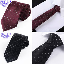 Load image into Gallery viewer, Tailor Smith Suit Silk Necktie Mens Woven Jacquard Tie - Jewels of Artemis