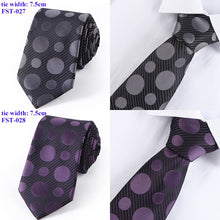 Load image into Gallery viewer, Tailor Smith Suit Silk Necktie Mens Woven Jacquard Tie - Jewels of Artemis